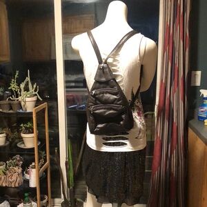 Stylish Leather Backpack